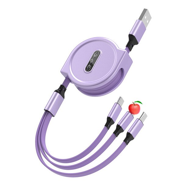 3-in-1 Retractable USB Cable