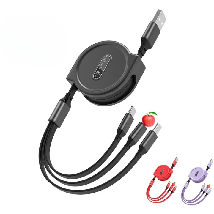 3-in-1 Retractable USB Cable