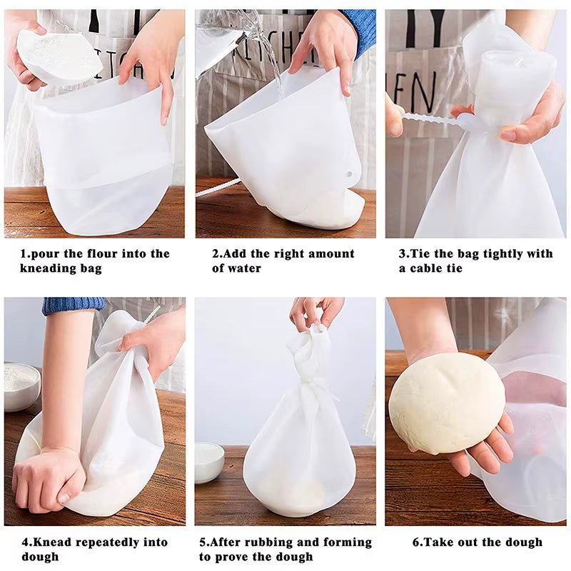 Revolutionary Magic Silicone Dough Kneading Bag – Perfect for Baking Bread, Pastries, and Pizzas!