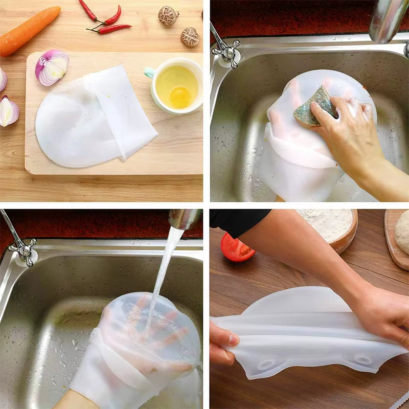 Revolutionary Magic Silicone Dough Kneading Bag – Perfect for Baking Bread, Pastries, and Pizzas!